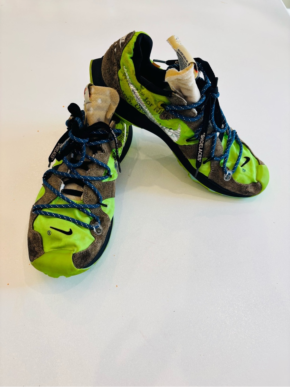 Nike Air Zoom Terra Kiger 5 off White Electric Green Running Men’s Shoe size 13 - Picture 9 of 12